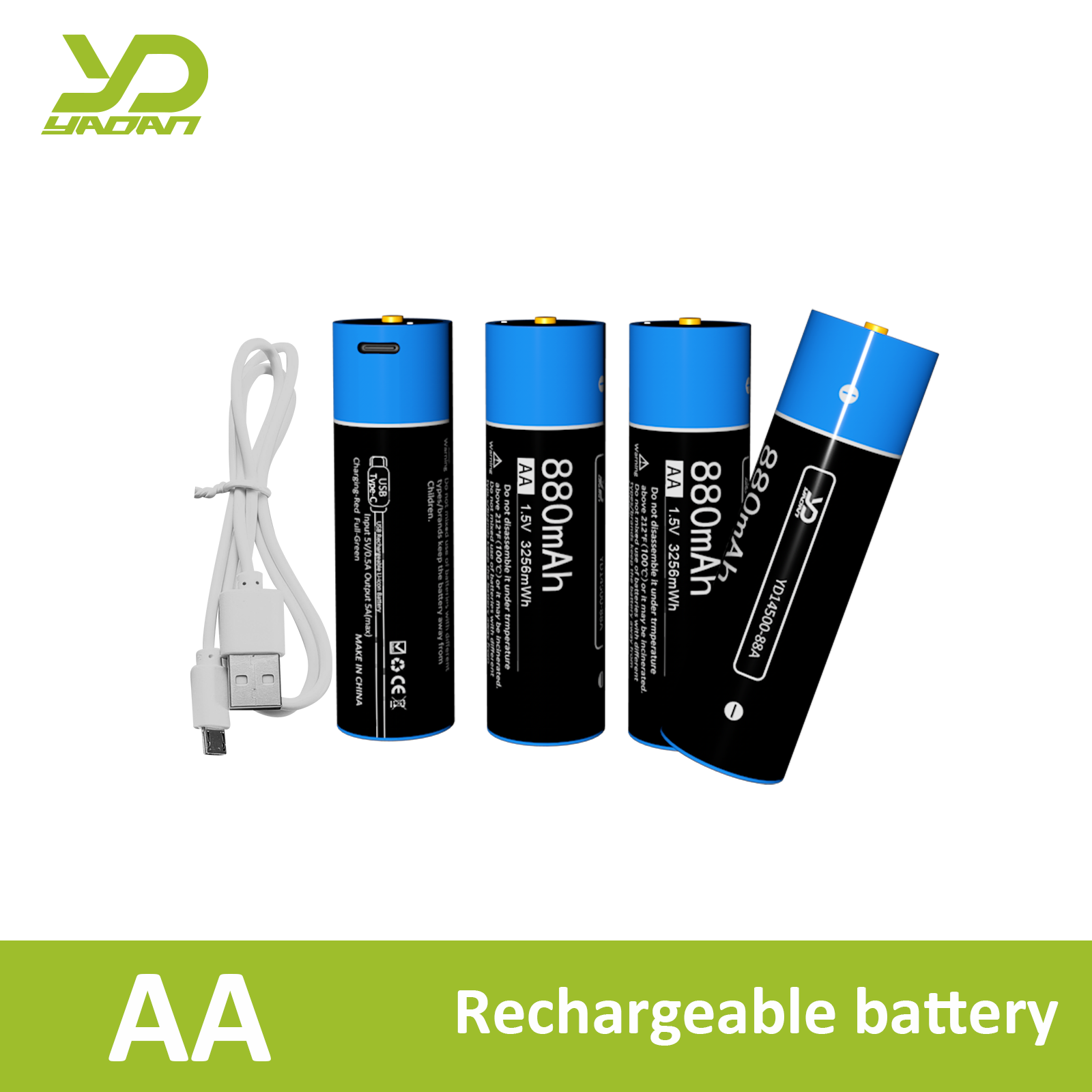 High Capacity 1.5V Flashlight Headlamp Thermometer Laser Rechargeable AA Battery Substitute For Disposable AA Battery