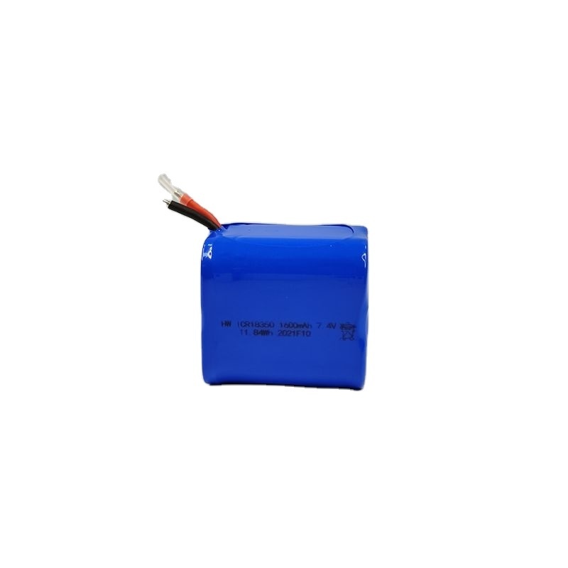 18350 Rechargeable Battery 1600Mah 7.4V Li-Ion Cylindrical Battery