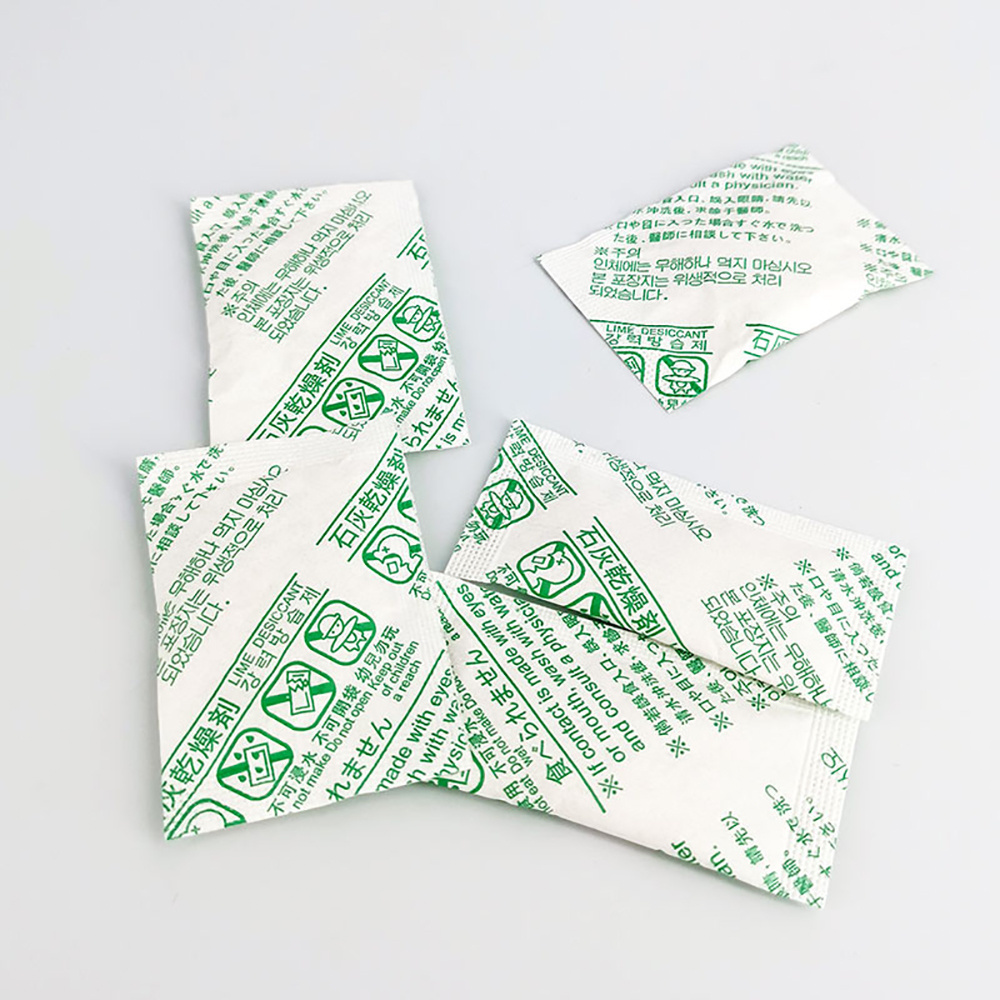 Custom logo quicklime calcium oxide food anti mold desiccant moisture absorber packet