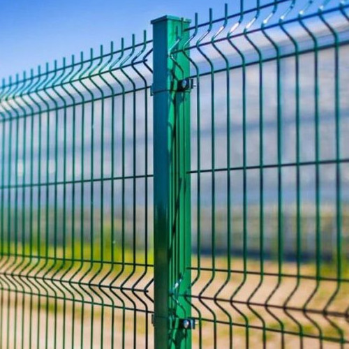 residential 3d 8x8 8' curved picket top 4ft high metal wrought iron garden wire mesh fence panels farm fencing