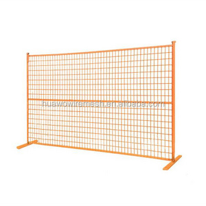 Sustainable Orange Outdoor Pool Temporary Security Fence for Dogs Portable Metal Unit with PVC Coated Frame for Farm Fencing