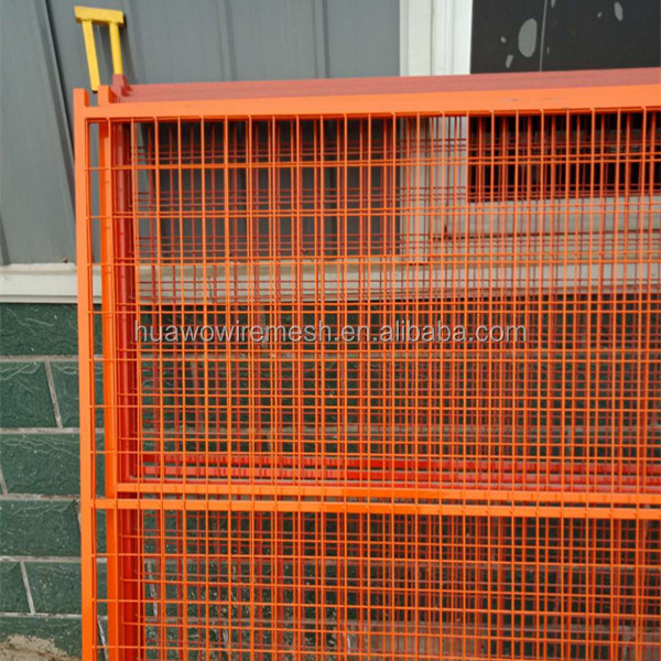 Sustainable Orange Outdoor Pool Temporary Security Fence for Dogs Portable Metal Unit with PVC Coated Frame for Farm Fencing