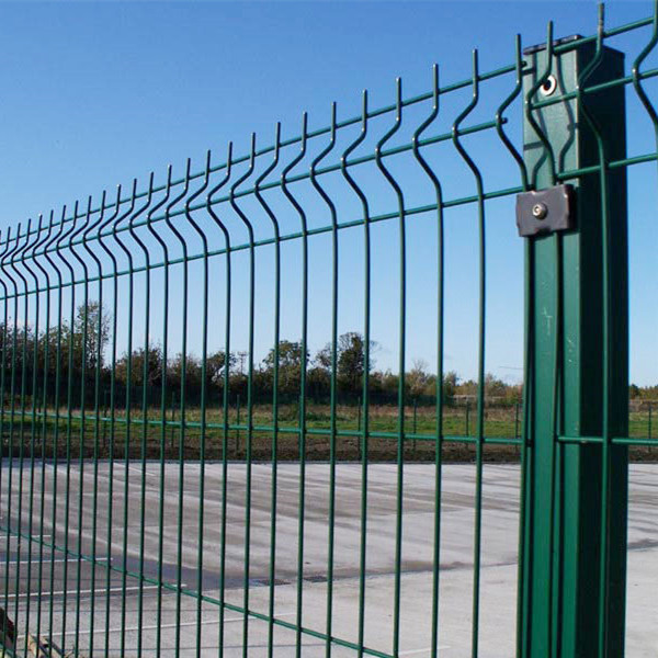 residential 3d 8x8 8' curved picket top 4ft high metal wrought iron garden wire mesh fence panels farm fencing