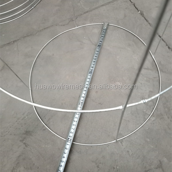 Simple galvanized tomato cage plant support