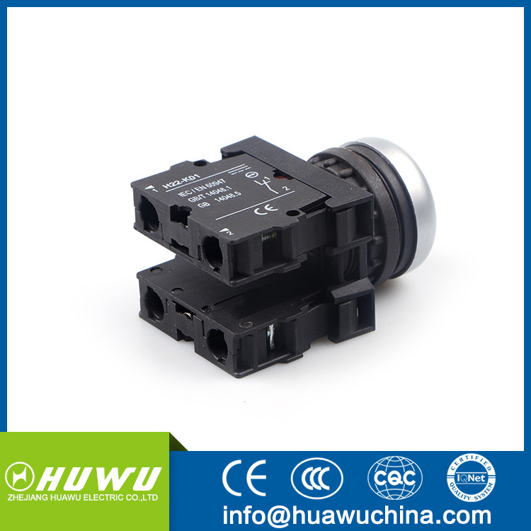 HUAWU new M22 series flush button switch flat pushbutton switch green Only our factory have