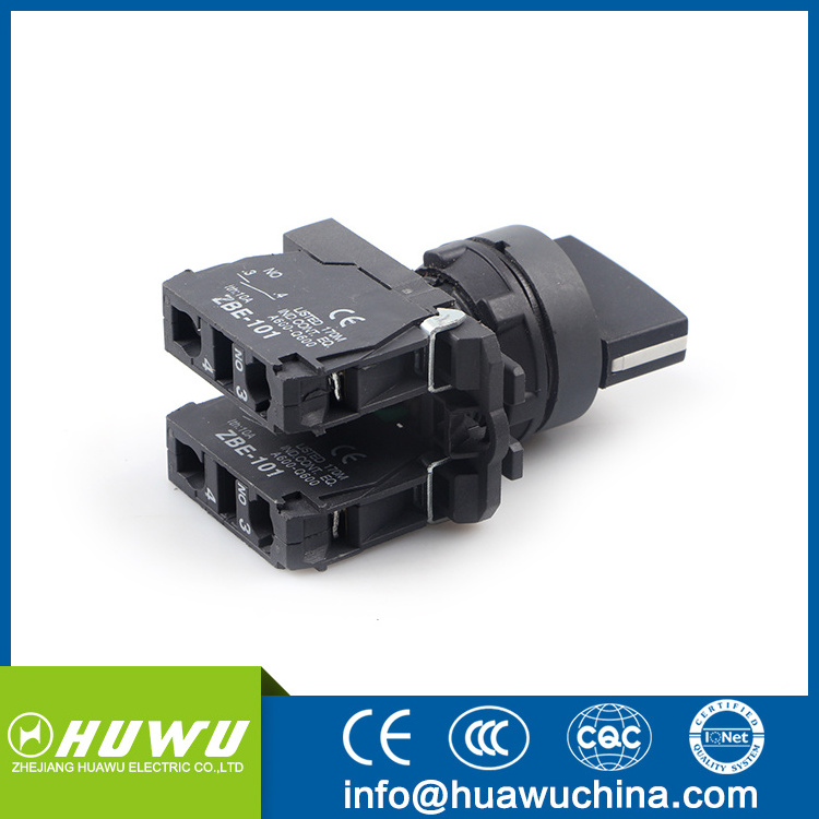 HUAWU XB4 selector switch 2/3 position rocker switch 3 position 2 position selector switch