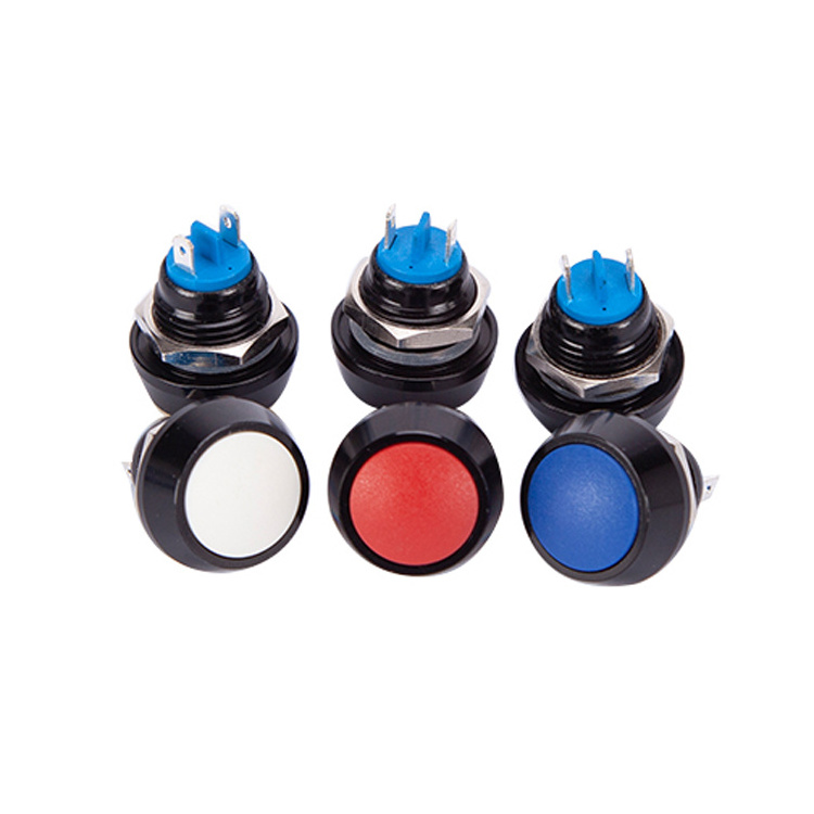 pbs-33b 12mm 220v Round Waterproof Ip67 miniature latching push button switch