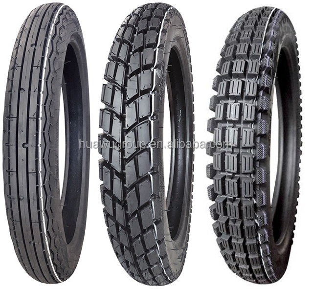 Huawu tires for motorcycles TT/TL motorcycle tire 3.00-10 4.00-8 5.00-12 2.75-18 3.00-17 3.00-18 110/90-16