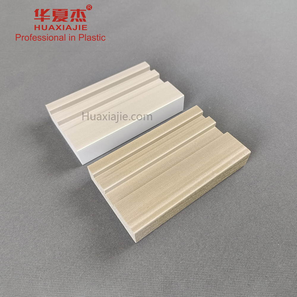 Competitive Price High Density wood wpc flat casing pvc door frame   For House Wall Decoration