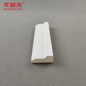 Wholesale shingle mould white vinyl 12ft decoration pvc moulding profile building material