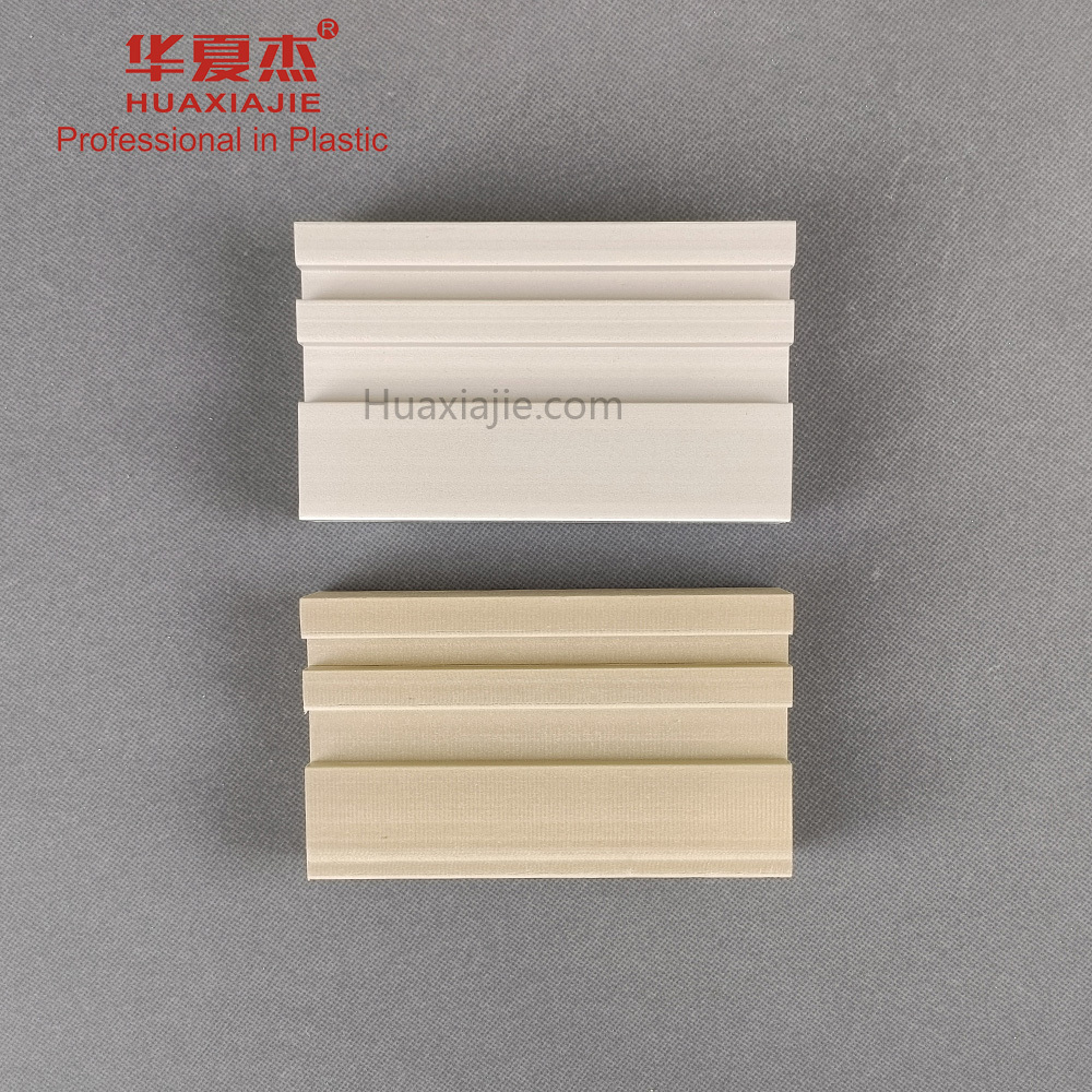 Competitive Price High Density wood wpc flat casing pvc door frame   For House Wall Decoration