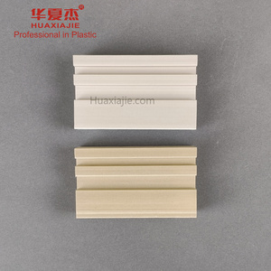 Competitive Price High Density wood wpc flat casing pvc door frame   For House Wall Decoration