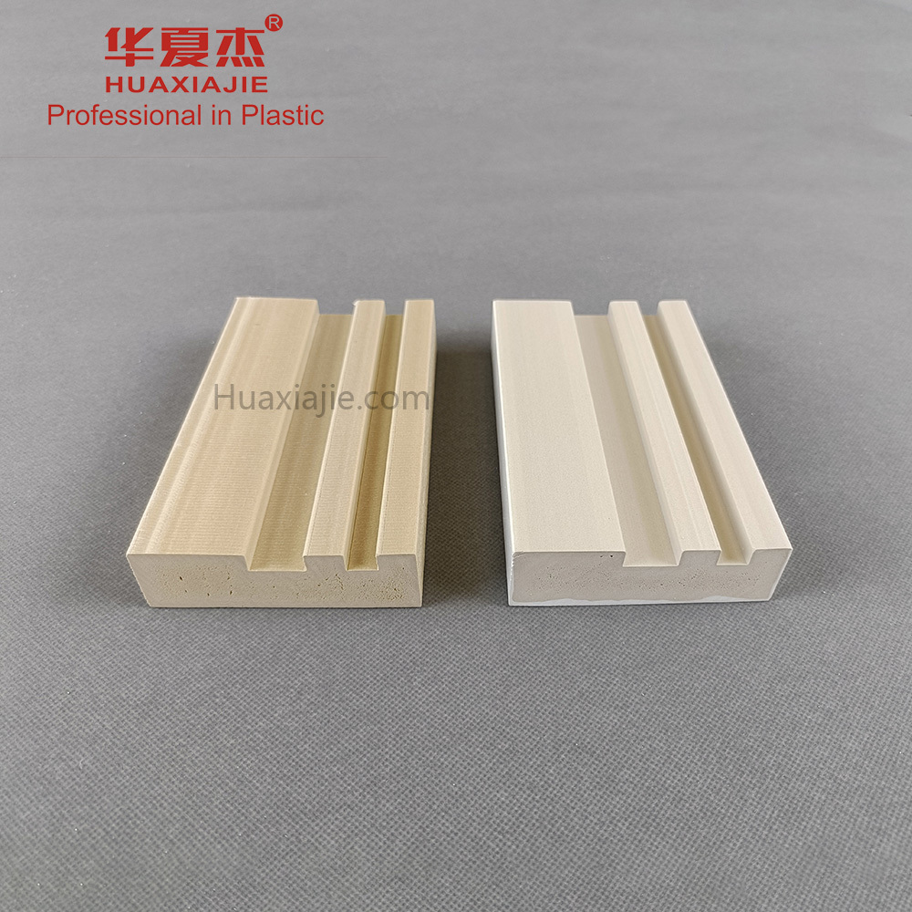 Competitive Price High Density wood wpc flat casing pvc door frame   For House Wall Decoration