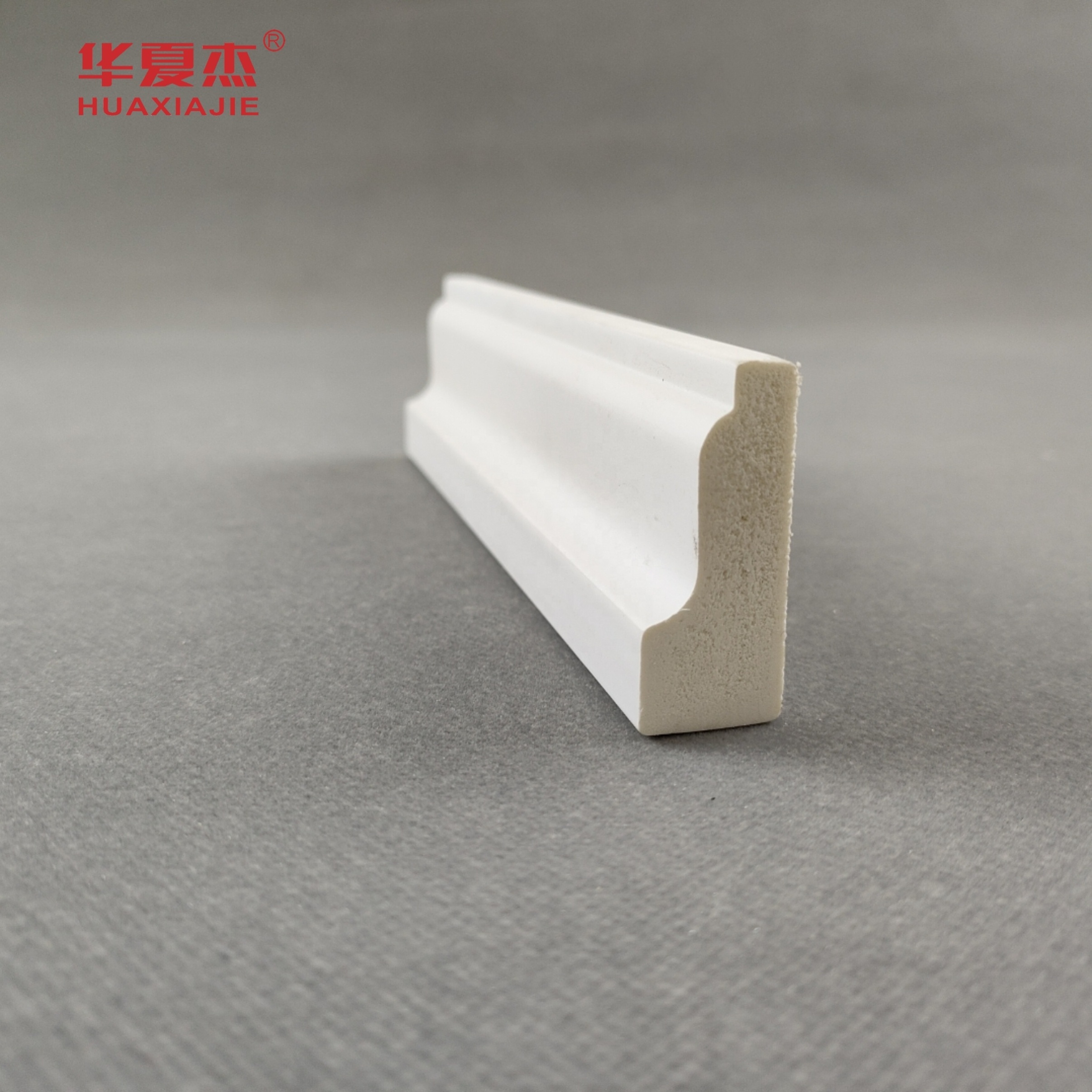 New design shingle moulding white vinyl 12ft pvc baseboard indoor decoration skirting