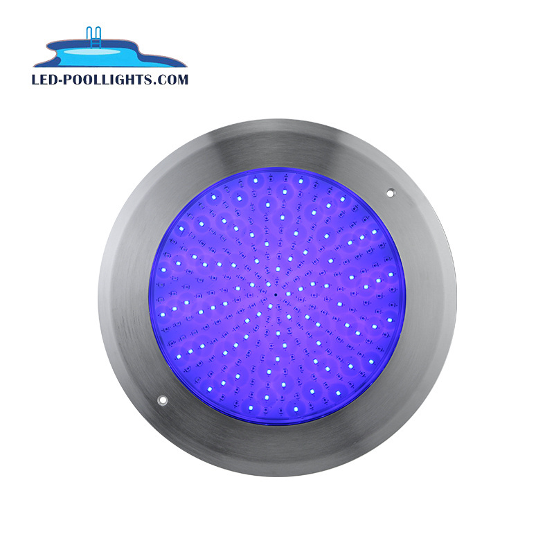 Huaxia 35W Stainless steel 4 Wires Resin Filled RGB Swimming Pool Umbrella Lights IP68 LED Surface Mounted Underwater Wireless