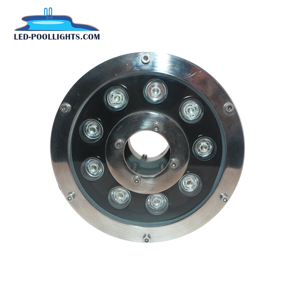 IP68 18W 12V 24V RGB LED Underwater Swimming pool lamp 9W 18W 27W LED Fountain ring light