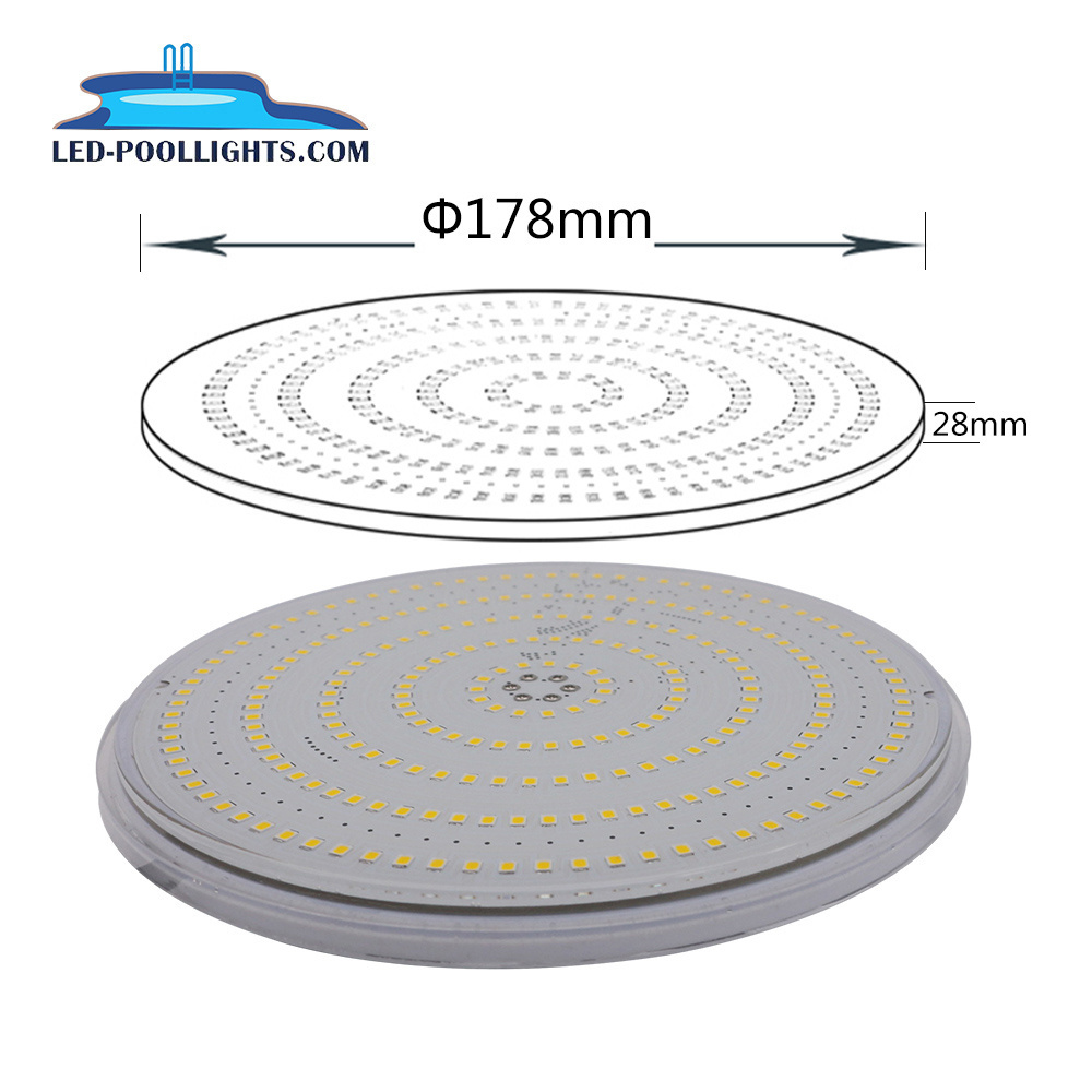 IP68 Resin Filled Slim Flat PAR56 pool lights bulb Replacing Par56 LED underwater light suits for most Niche