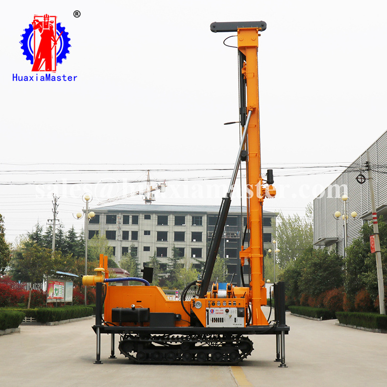 JDL-300 rock, soil drilling machine, air compressor power water drilling rig