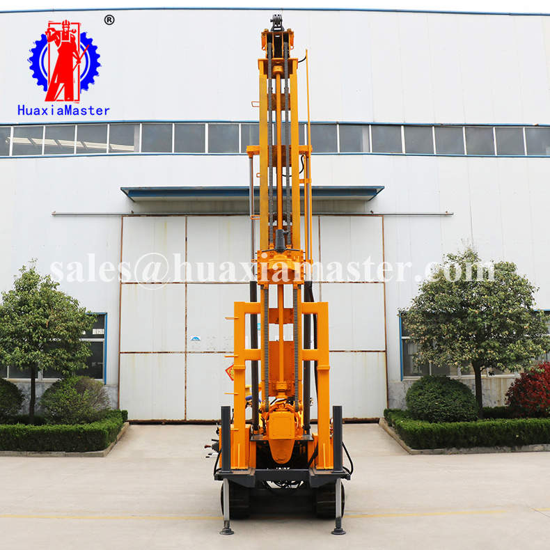 JDL-300 rock, soil drilling machine, air compressor power water drilling rig