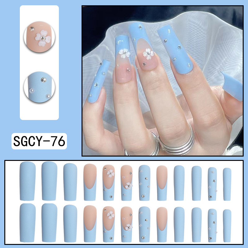 Nails Long Ballerina Nails Full Cover OEM Private Label Press on Artificial Fake Nails Wholesales Factory Supply Nude Art