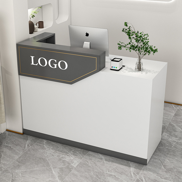 Modern Style Office Hair Salon Reception Counters High Class Hotel Salon Reception Table Desk