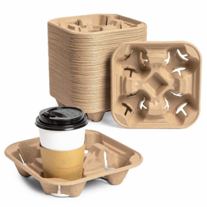 Corrugated Cardboard Box Coffee Drink 2 4 Cup Holder Tray Cup Carrier Paper Cup Holders