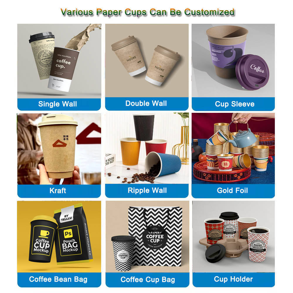 Disposable Recycle Paper Cup Printer Biodegradable Ripple Paper Cup Biodegradable Cup Paper