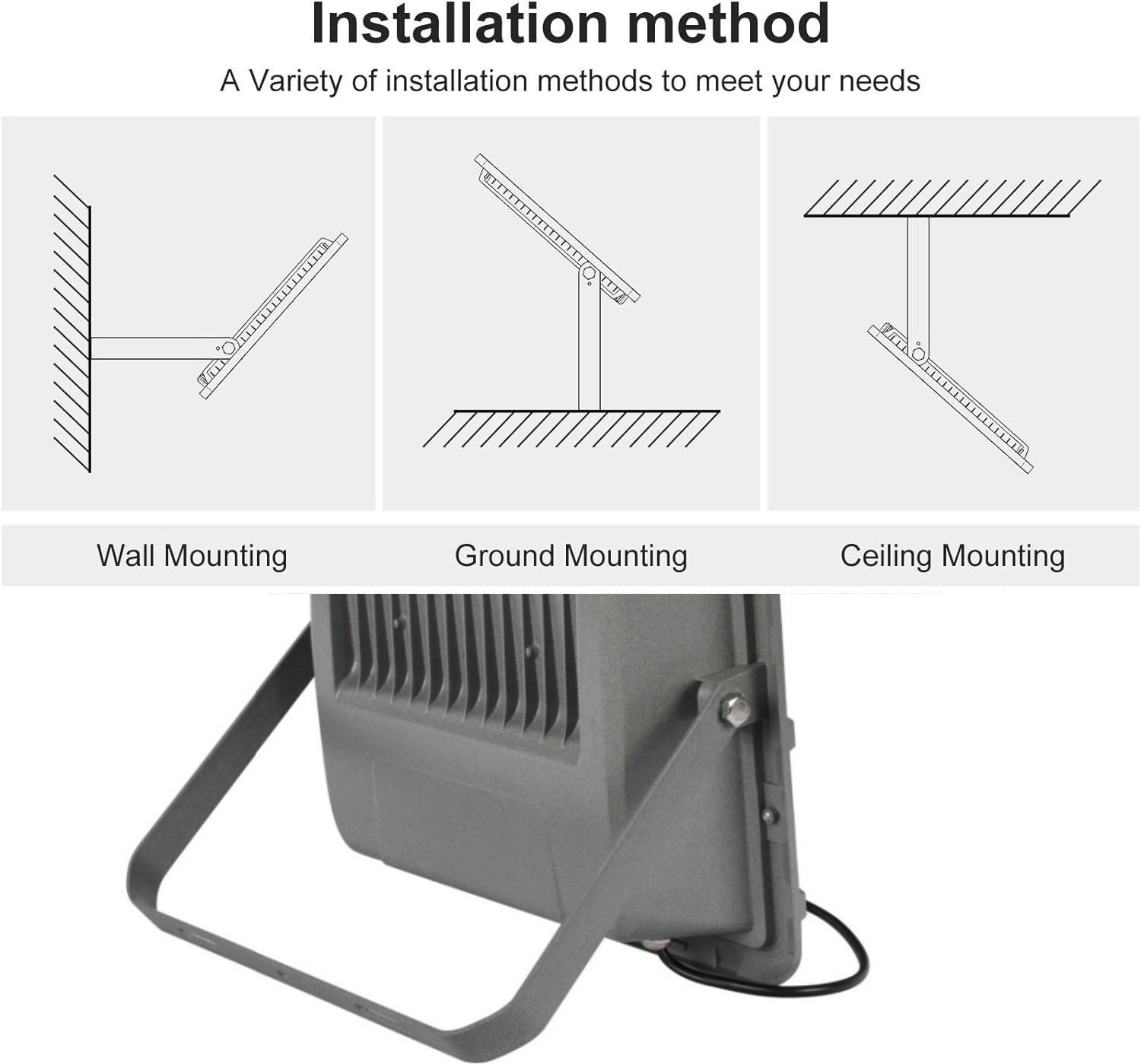 Waterproof IP66 Metal Solar Garden Light Stadium Lamp Spotlight 100W 200W 300W LED Outdoor Solar Flood Lights