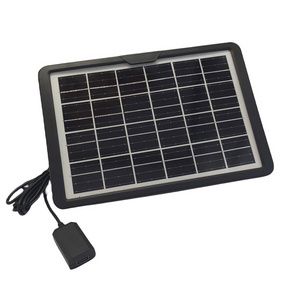 High Efficiency Mini Solar Panel 6V/1A 6W Solar Panel IP67 Waterproof Monocrystalline Module Solar Panel with Charging USB Cable