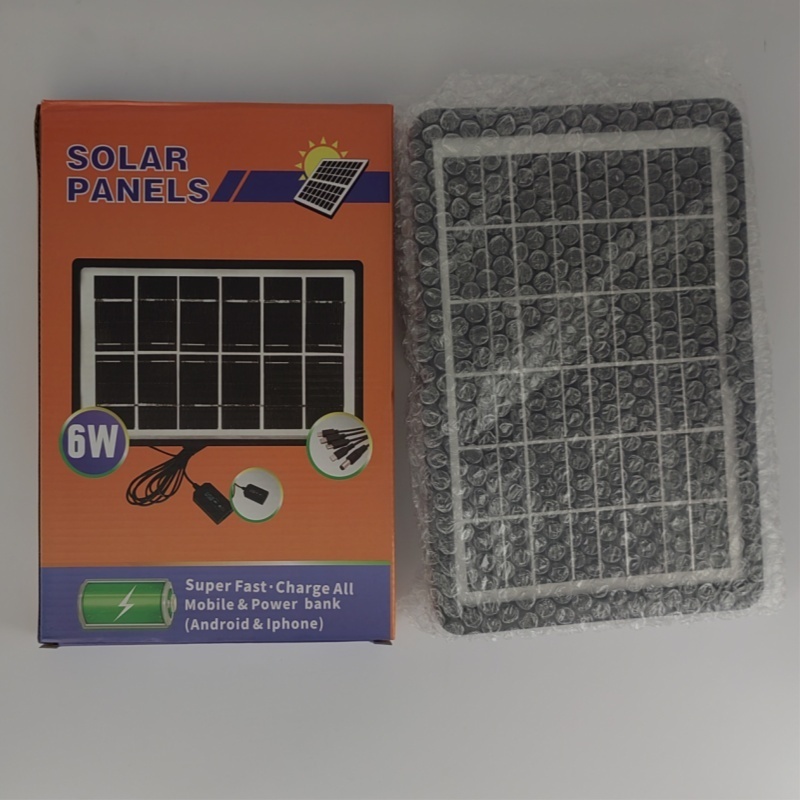 In Stock Cheap Solar panel 6V 6W Solar Panel wholesale price mono small flexible solar panels black frame DIY Solar Charger