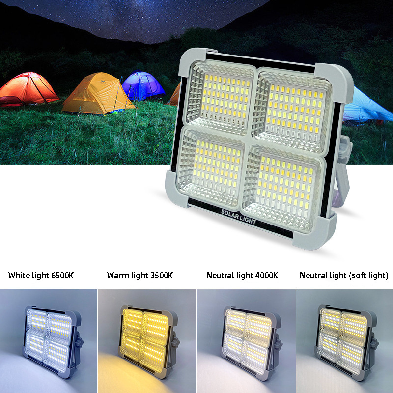 High Quality Outdoor Waterproof Ip65 100w Solar Power Charging Latern Led Camping Usb Rechargeable Solar Camping Lamp