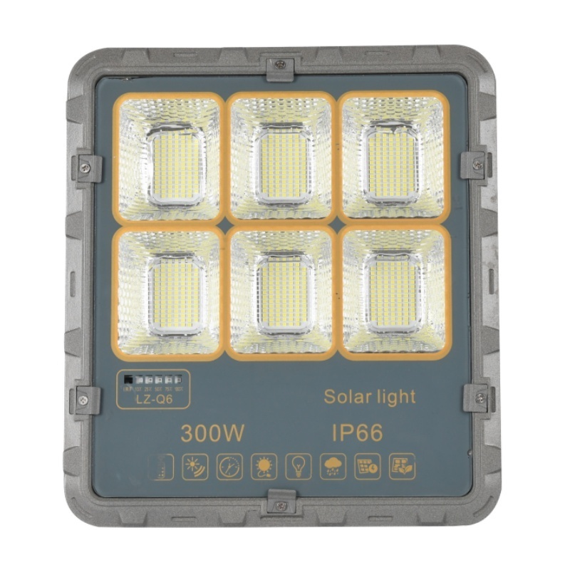 Waterproof IP66 Metal Solar Garden Light Stadium Lamp Spotlight 100W 200W 300W LED Outdoor Solar Flood Lights