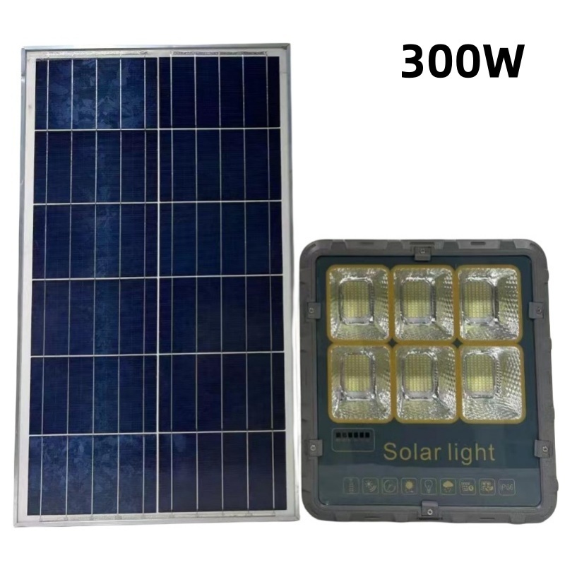 Waterproof IP66 Metal Solar Garden Light Stadium Lamp Spotlight 100W 200W 300W LED Outdoor Solar Flood Lights