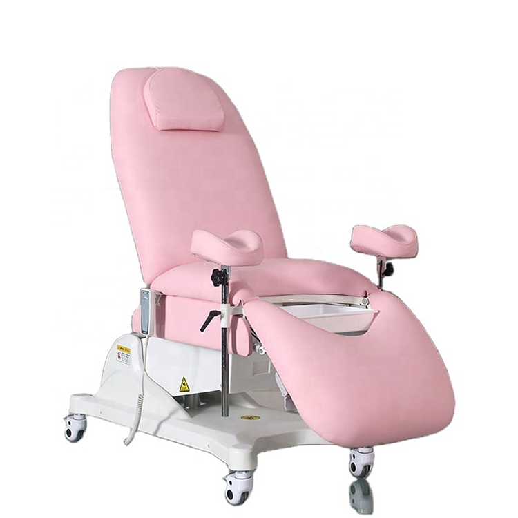 portable electric gynecological examination gyno chair with stirrup