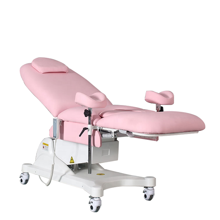 Hospital Electric Gynecological Obstetric Delivery Portable Exam Table With Stirrups