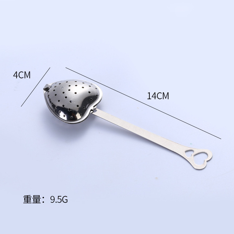 Heart Shaped tea infuser Mesh Ball Stainless Strainer Herbal Locking Tea Infuser Spoon Filter