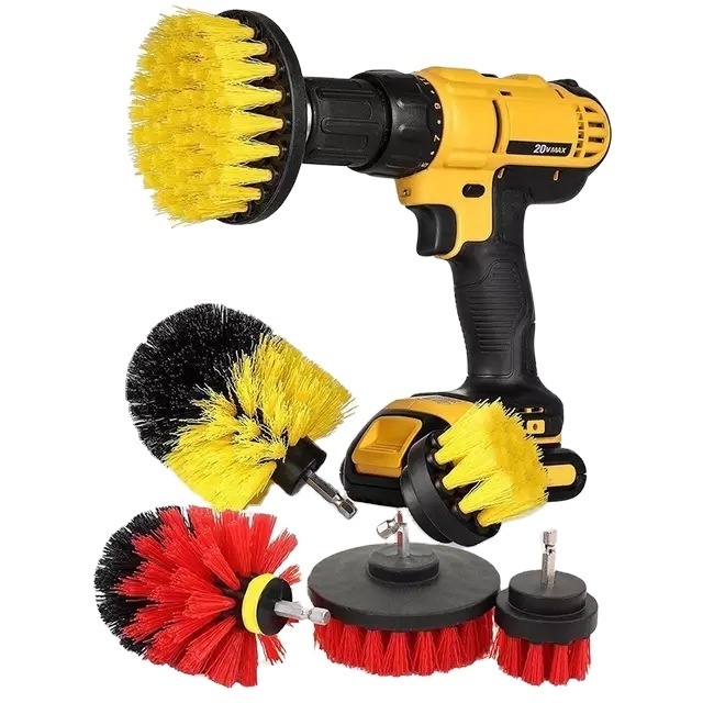 Kitchen Cleaning Bathroom Floor Carpet Rotating Electric Drill Cleaning Brush