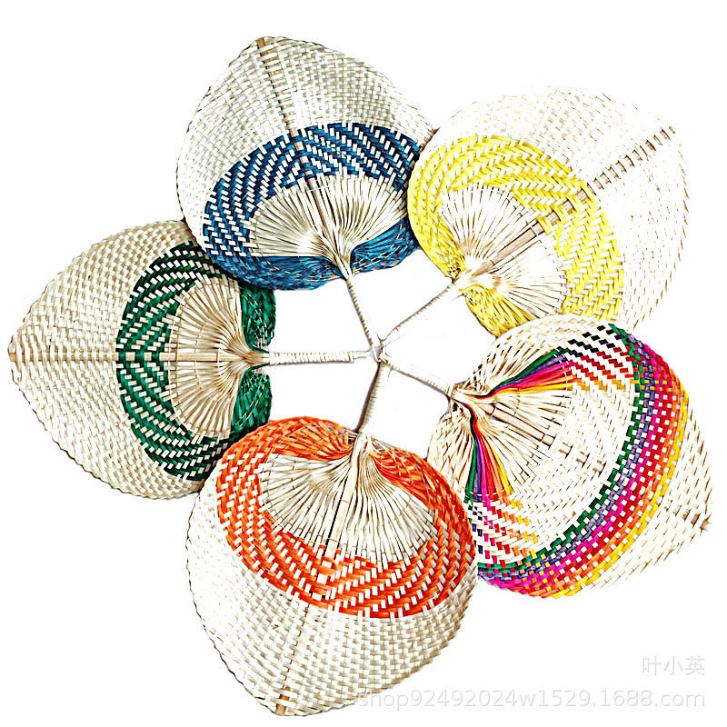 hot sale Customized color bar to compile personalized wholesale rattan hand fan