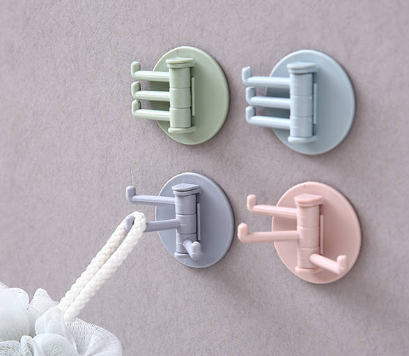 Self Adhesive Kitchen Wall Door Hook Key Holder Rack Towel Hanger Bathroom Rack Hooks Aluminum Multi-Purpose Storage Hooks