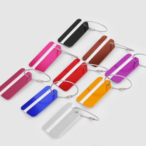 Aluminum alloy Funky Travel Luggage Label Straps Suitcase Name ID Address Pet Tags Luggage Tags Travel Accessories