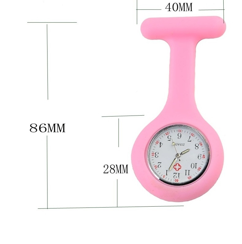 Hot new Silicone Nurse Medical Watch Pocket Watches Doctor Christmas Gifts Colorful Fob Tunic Watch