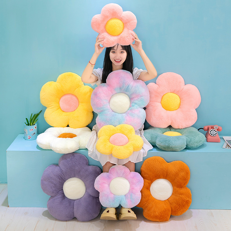 Cushion Flower Seat Kids Girl Bedroom Seat Pillow Office Room Decor Sofa Cushions Nap Classroom Chair Couch Cute Pillows Floor