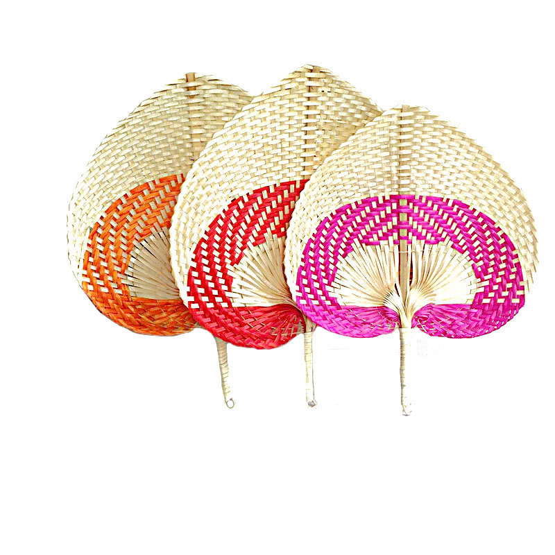 hot sale Customized color bar to compile personalized wholesale rattan hand fan