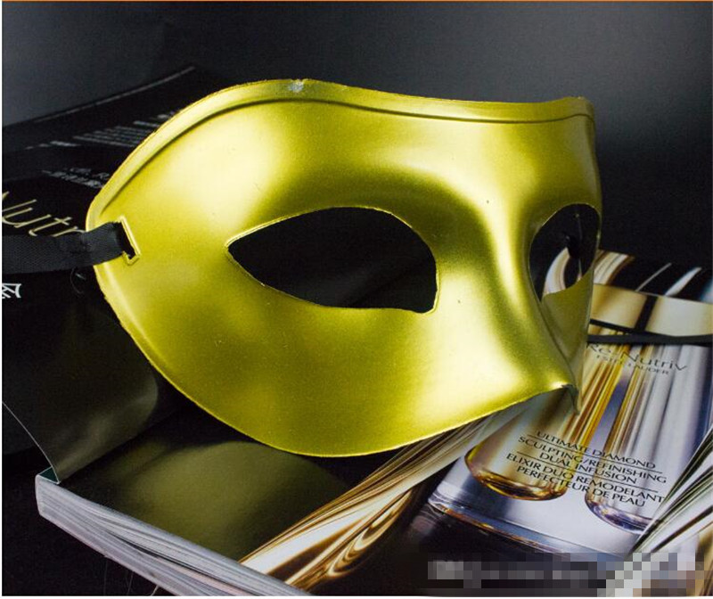 Hot sale Men's Masquerade Mask Fancy Dress Venetian Masks  Plastic Half Face Mask Optional Multi-color