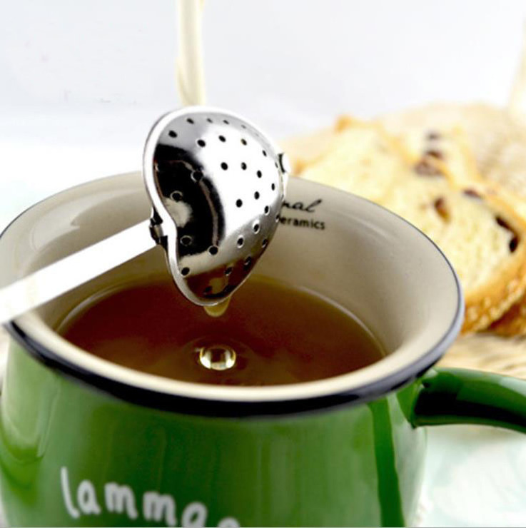 Stainless Steel Heart Shape Tea Herb Spice Infuser Spoon Strainer Filter Scoop Tea Herb Spice Infuser Spoon Strainer