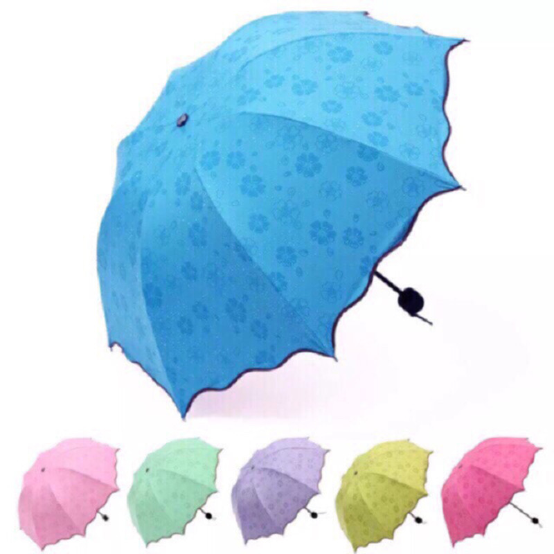 Full Automatic Umbrella Rain Women Men 3 Folding Light and Durable 8K Strong Umbrellas Kids Rainy Sunny Umbrellas 6 Colors