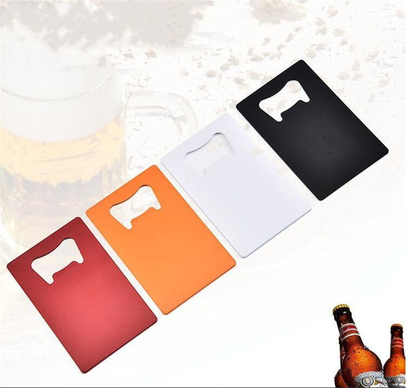 Wallet Size Stainless Steel Opener  Credit Card Beer Bottle Opener Business Card Bottle Openers