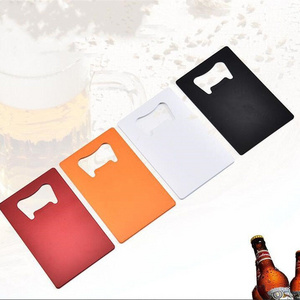 Wallet Size Stainless Steel Opener  Credit Card Beer Bottle Opener Business Card Bottle Openers