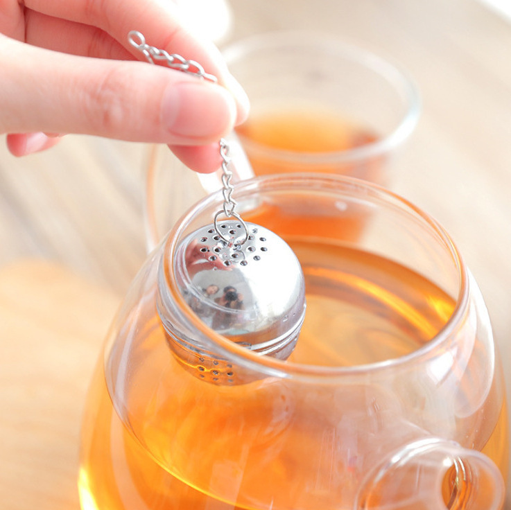 Tea Infuser Stainless Steel Mesh Tea Strainer Coffee Spice Filter Diffuser Egg Shaped Tea Ball Infuser Home Kitchen Teaware