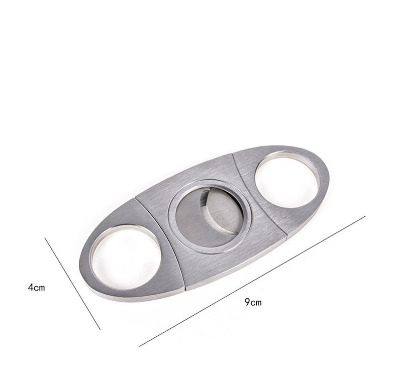 Cigar Cutter Puro New Stainless Steel Metal Clipper Cigar Cutter Guillotine With Gift Box Accessories Cigar Scissors